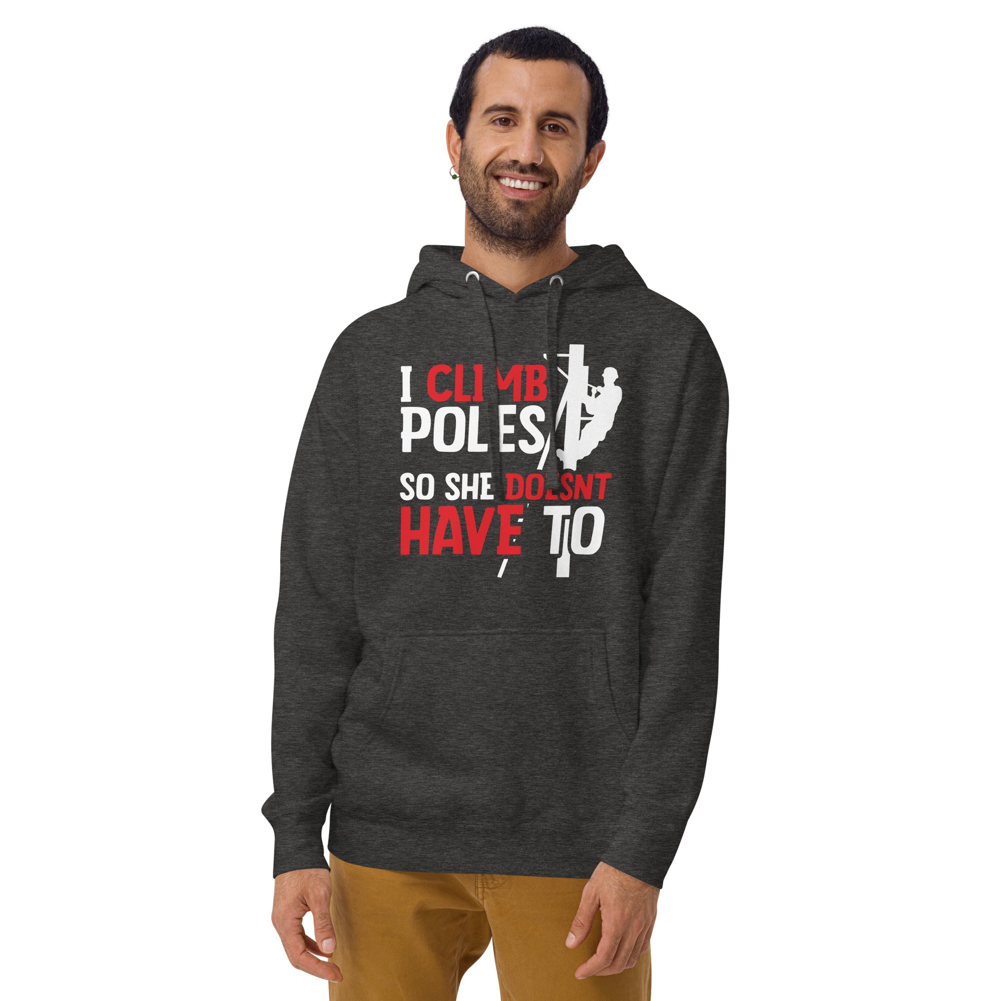 Climb Poles - Mens Hoodie