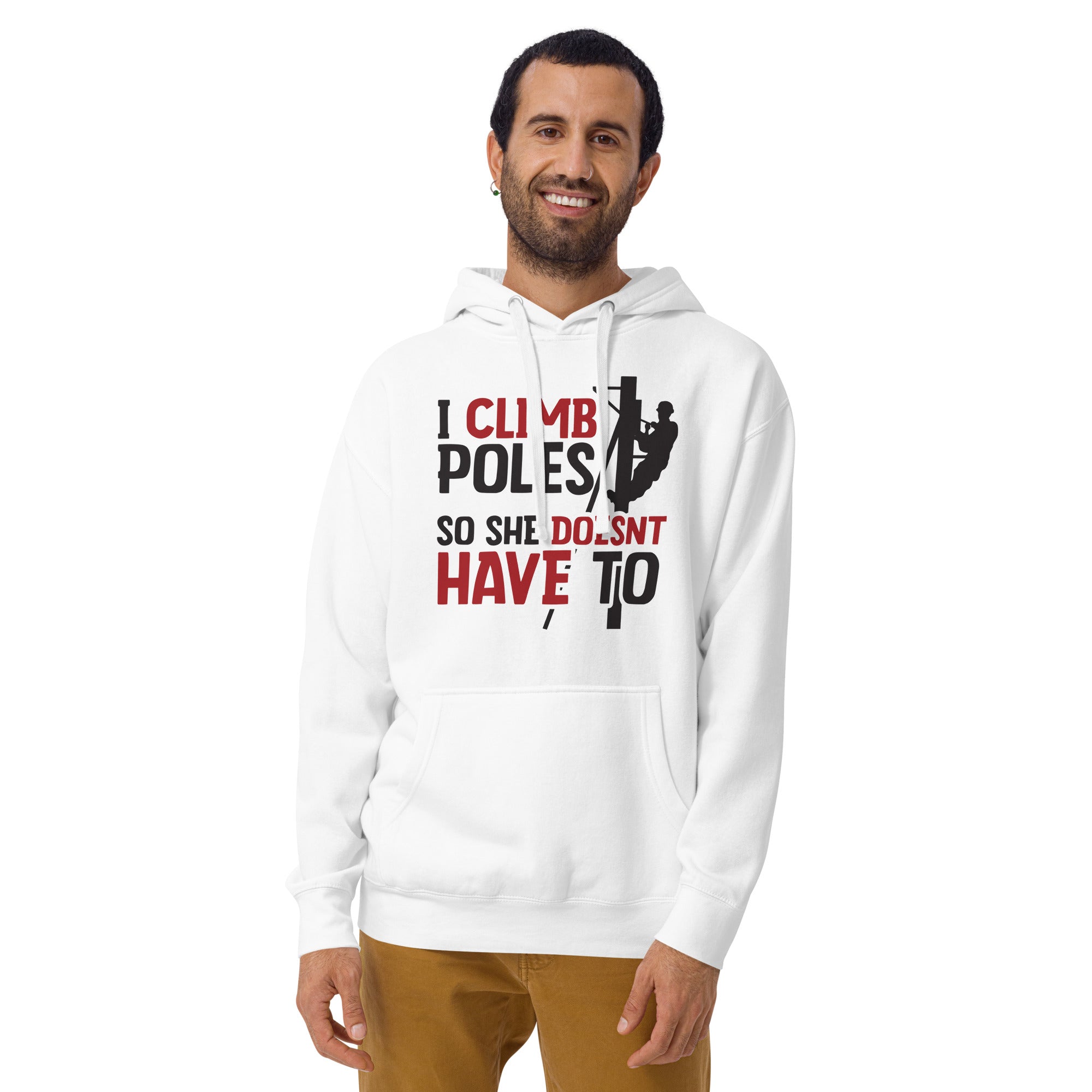 Climb Poles - Mens Hoodie