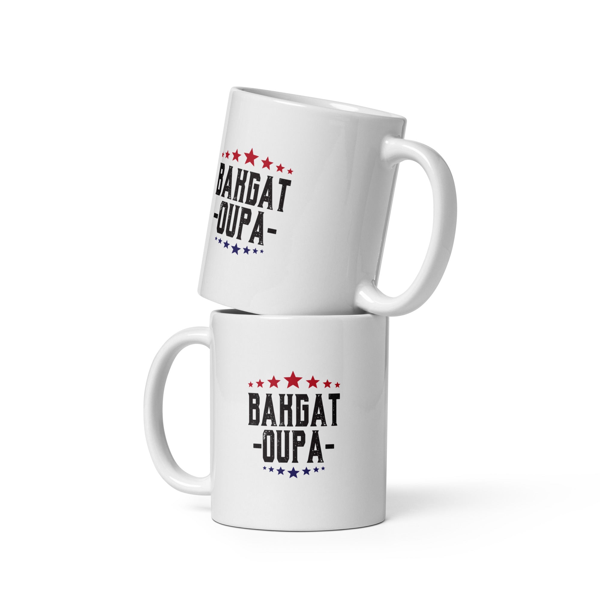 Bakgat Oupa - White glossy mug