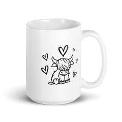 Bull - White glossy mug